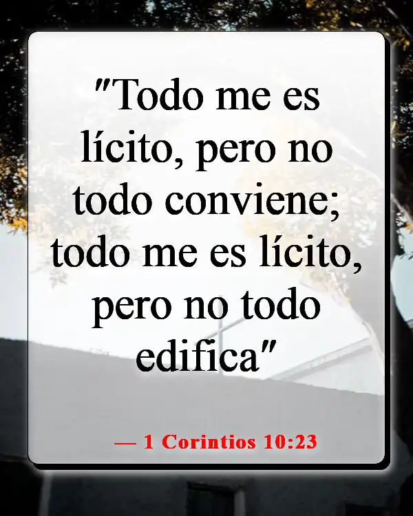 Versículos de la Biblia sobre la libertad de elección (1 Corintios 10:23)