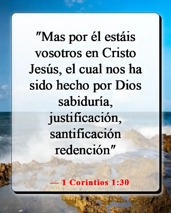 Versículos de la Biblia sobre no ser perfecto (1 Corintios 1:30)