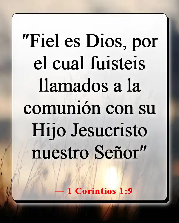 Versículos bíblicos sobre el destino (1 Corintios 1:9)