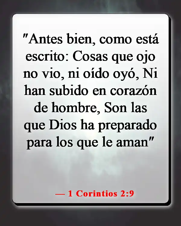 Versículos de la Biblia sobre cómo Dios te envía a la persona correcta (1 Corintios 2:9)