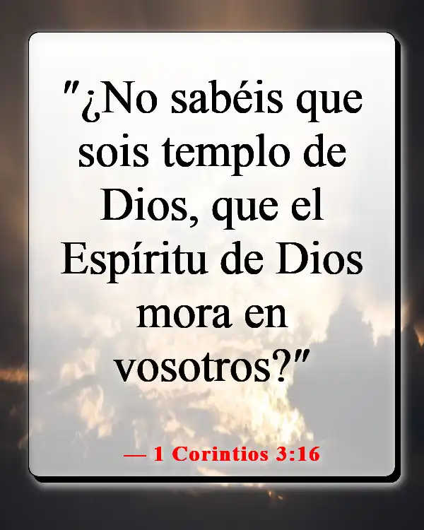 Versículos de la Biblia sobre sentir la presencia de Dios (1 Corintios 3:16)