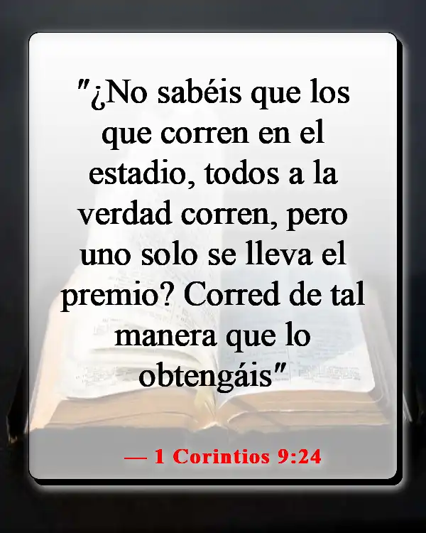 Versículos de la Biblia sobre sembrar y cosechar (1 Corintios 9:24)