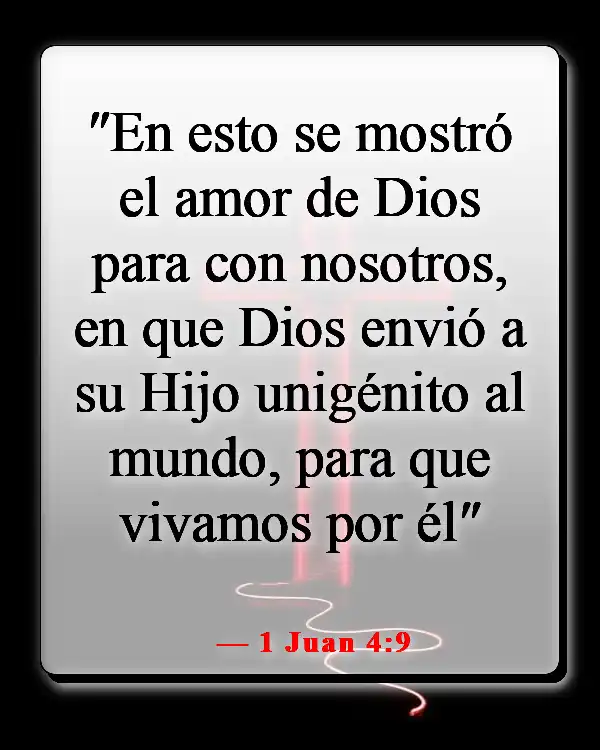 Versículos bíblicos para orar por viajes misioneros (1 Juan 4:9)