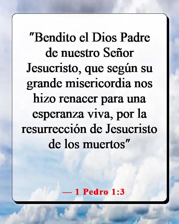 Versículos de la Biblia sobre la esperanza en tiempos difíciles (1 Pedro 1:3)