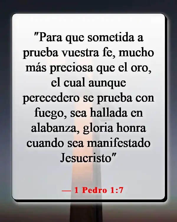 Versículos de la Biblia sobre sembrar y cosechar (1 Pedro 1:7)