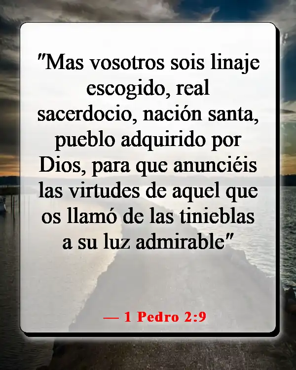 Versículos de la Biblia sobre cómo Dios te envía a la persona correcta (1 Pedro 2:9)