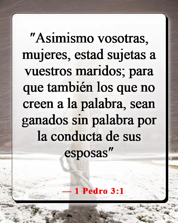 Versículos de la Biblia para sanar un matrimonio roto (1 Pedro 3:1)