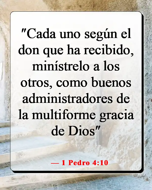 Versículos de la Biblia sobre la comida y la comunión (1 Pedro 4:10)