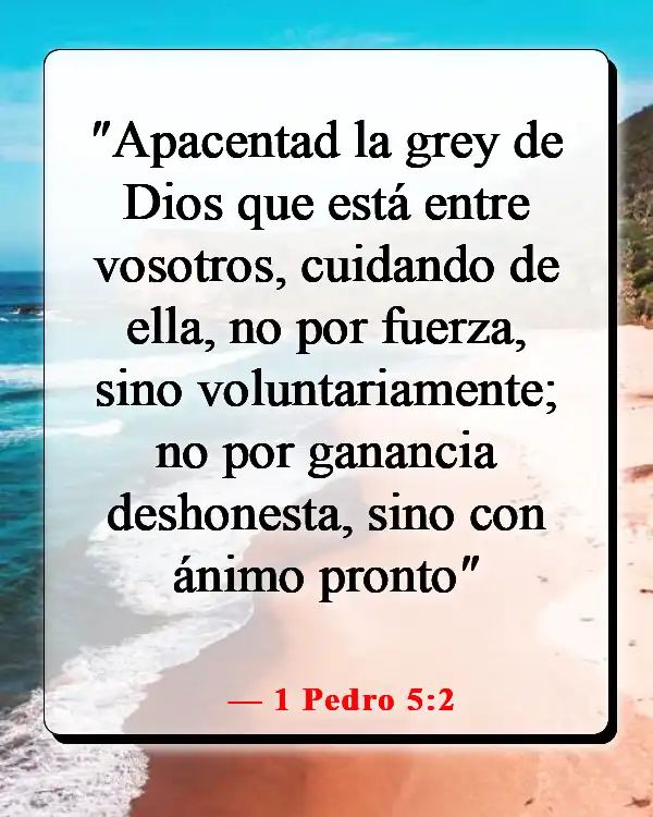 Versículos de la Biblia sobre sembrar y cosechar (1 Pedro 5:2)