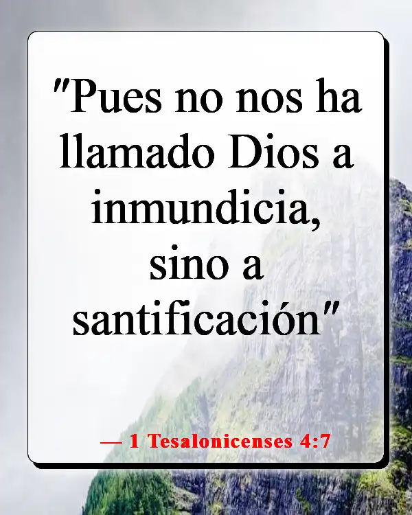 Versículo de la Biblia sobre estar apartado del mundo (1 Tesalonicenses 4:7)
