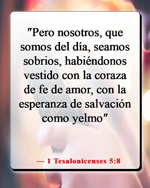 Versículo de la Biblia sobre la esperanza para el futuro (1 Tesalonicenses 5:8)