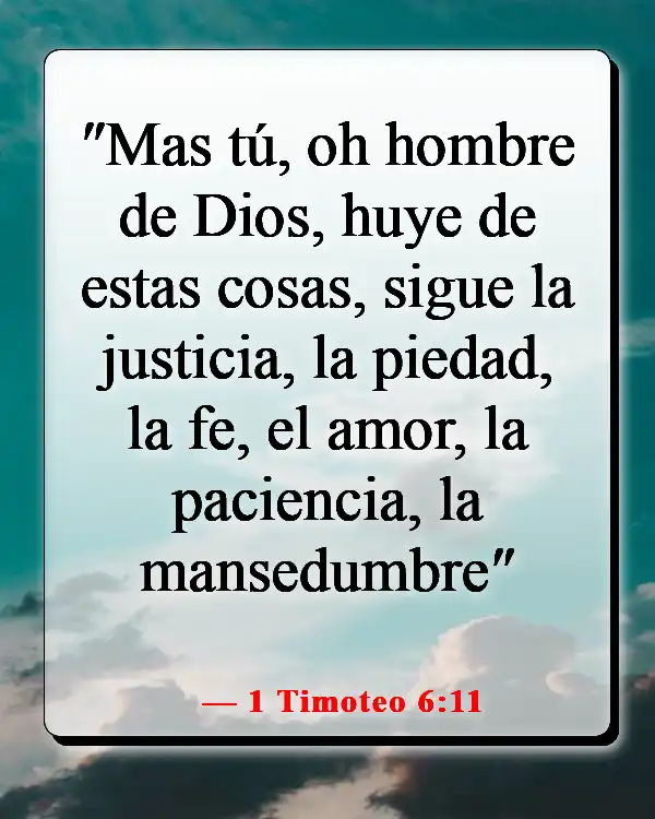 Versículos de la Biblia sobre la virtud (1 Timoteo 6:11)