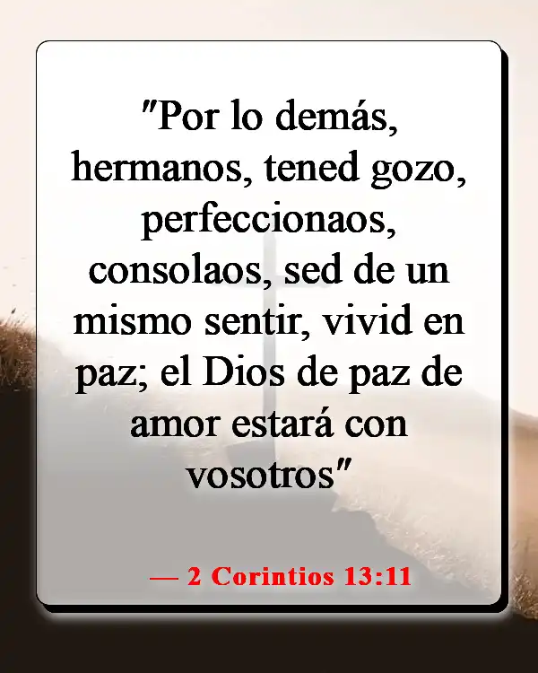 Versículos de la Biblia sobre la comida y la comunión (2 Corintios 13:11)