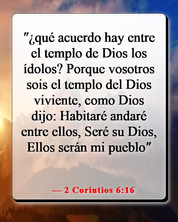 Versículos de la Biblia sobre sentir la presencia de Dios (2 Corintios 6:16)