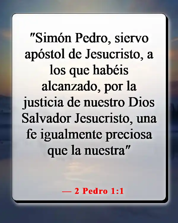 Versículos de la Biblia sobre creer sin ver (2 Pedro 1:1)