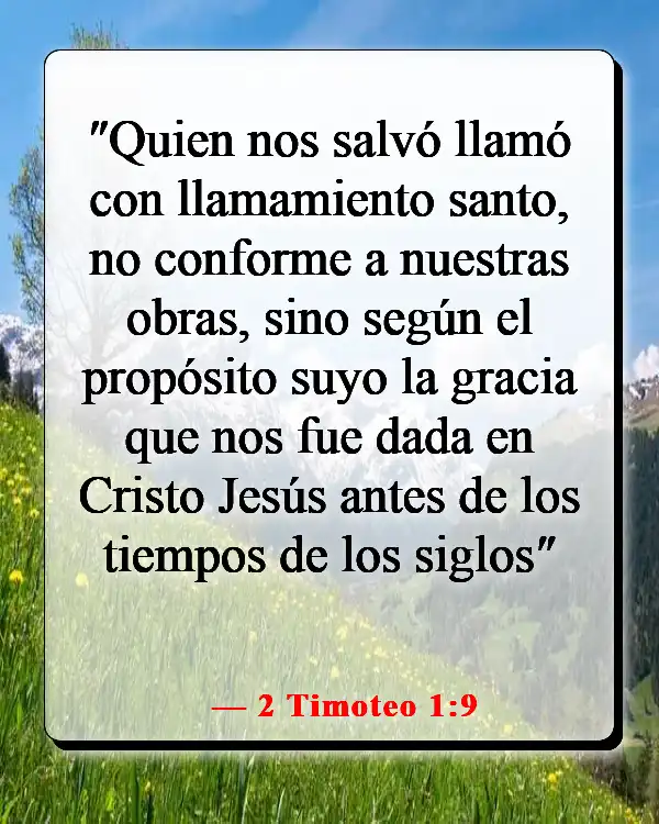 Versículos bíblicos sobre el destino (2 Timoteo 1:9)