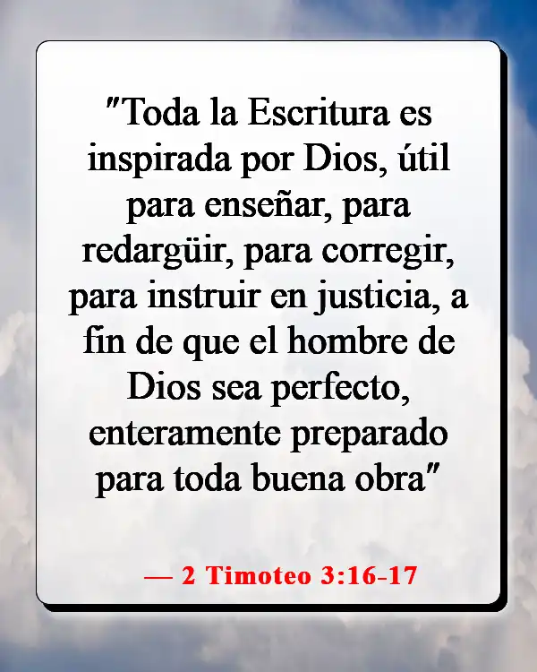 Versículos de la Biblia sobre no ser perfecto (2 Timoteo 3:16-17)