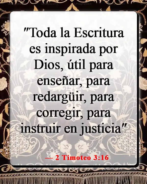 Versículos de la Biblia sobre cambiar tu mentalidad (2 Timoteo 3:16)