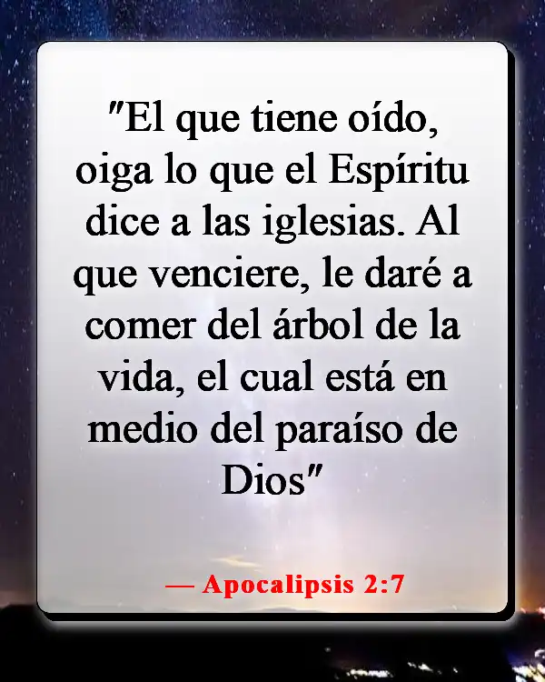 Versículos de la Biblia sobre celebrar la vida después de la muerte (Apocalipsis 2:7)