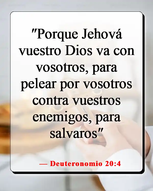 Versículos de la Biblia sobre la lucha en la guerra espiritual (Deuteronomio 20:4)