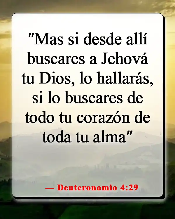 Versículo de la Biblia sobre la relación íntima con Dios (Deuteronomio 4:29)