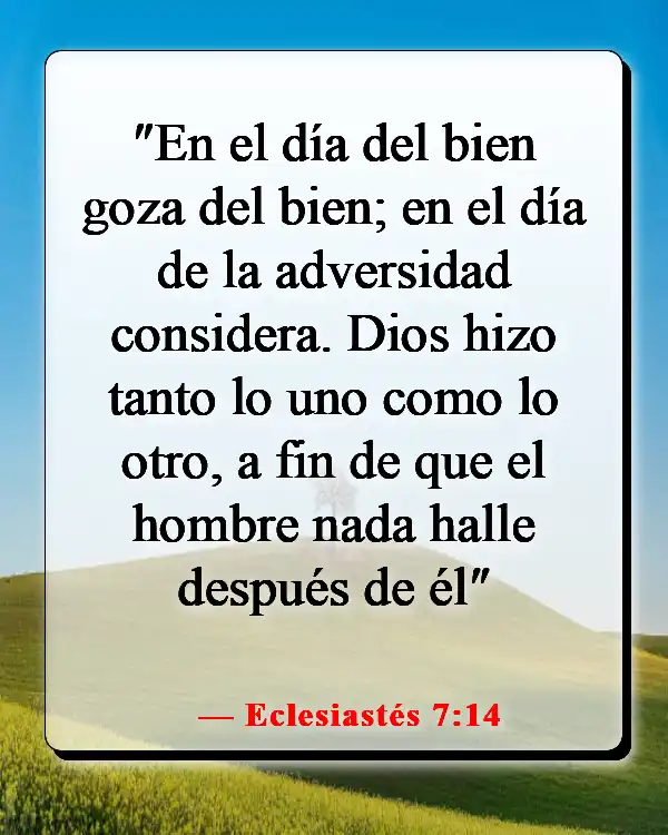 Versículos de la Biblia sobre las estaciones de la vida (Eclesiastés 7:14)