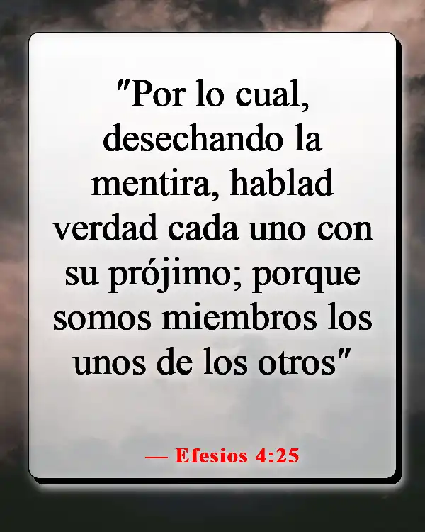 Versículos de la Biblia sobre luchar por lo que es correcto (Efesios 4:25)