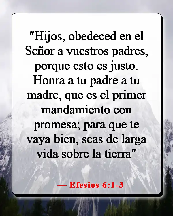 Versículos de la Biblia sobre pasar tiempo con amigos (Efesios 6:1-3)