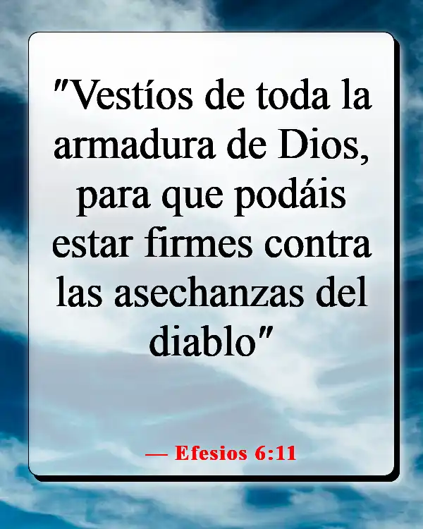 Versículos de la Biblia sobre la lucha en la guerra espiritual (Efesios 6:11)