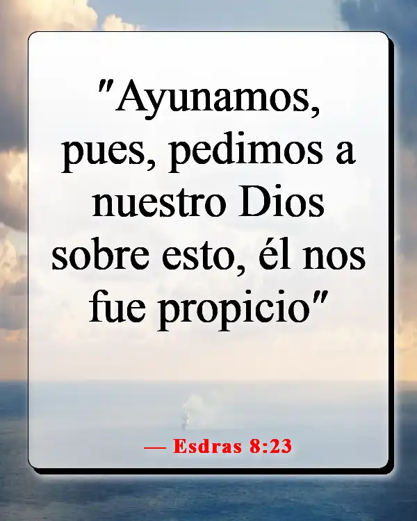 Versículos de la Biblia sobre cómo la oración cambia las cosas (Esdras 8:23)