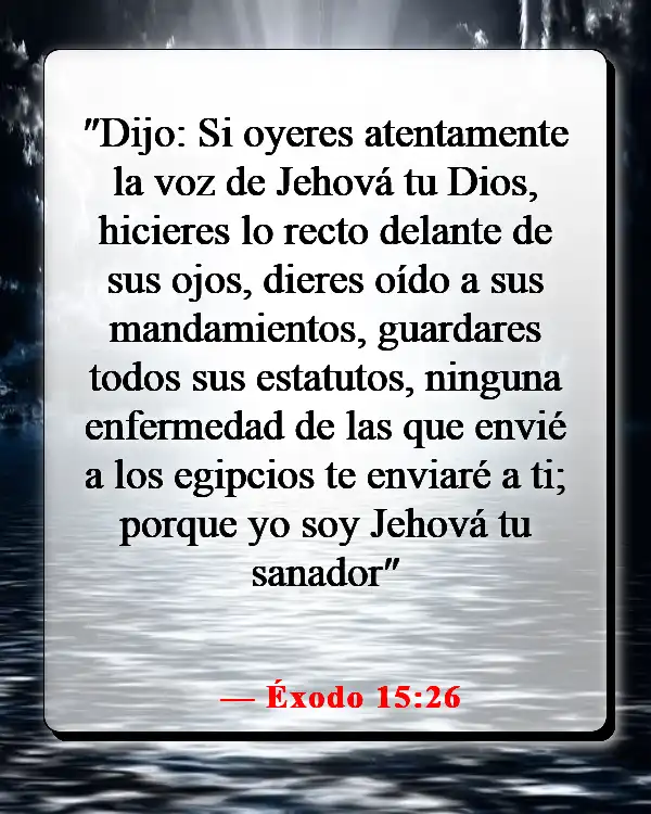 Versículos de la Biblia sobre la sanación de la mente (Éxodo 15:26)