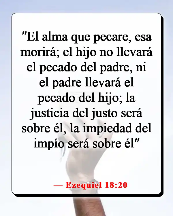 Versículos de la Biblia sobre el castigo de los malvados (Ezequiel 18:20)