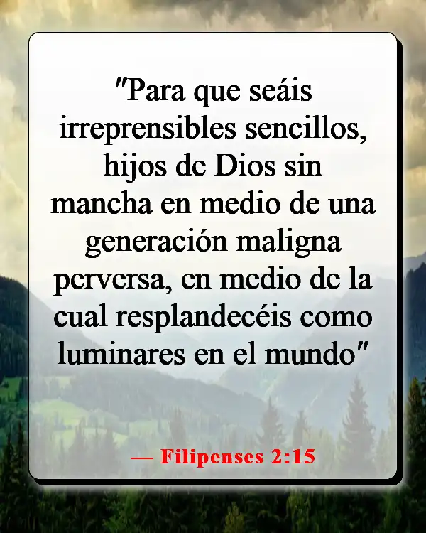 Versículos de la Biblia sobre la virtud (Filipenses 2:15)