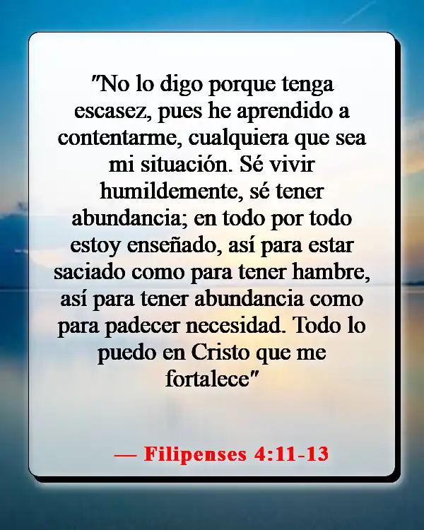 Versículos de la Biblia sobre las estaciones de la vida (Filipenses 4:11-13)