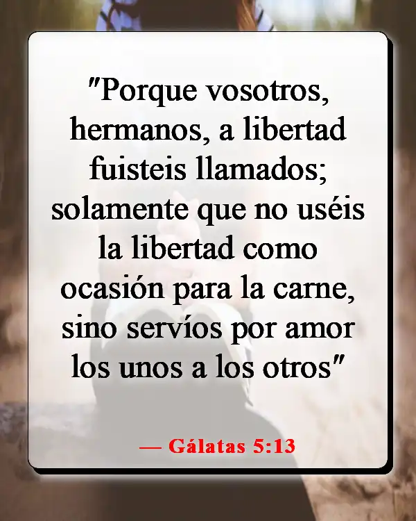 Versículos de la Biblia sobre la comida y la comunión (Gálatas 5:13)