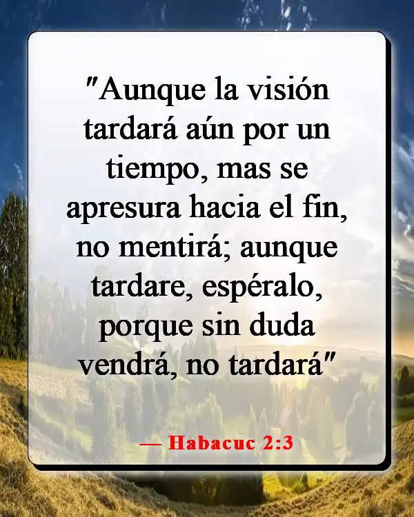 Versículo de la Biblia sobre la esperanza para el futuro (Habacuc 2:3)
