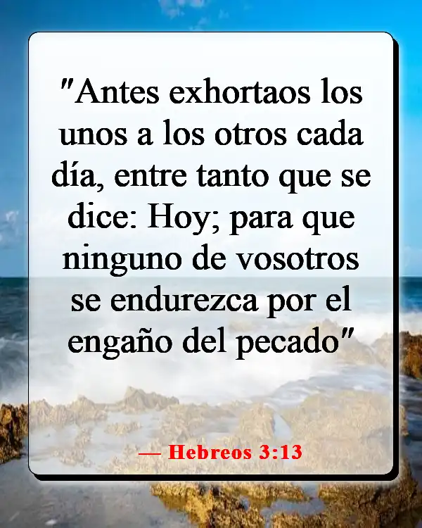 Versículos de la Biblia sobre juzgar a otros con justicia (Hebreos 3:13)