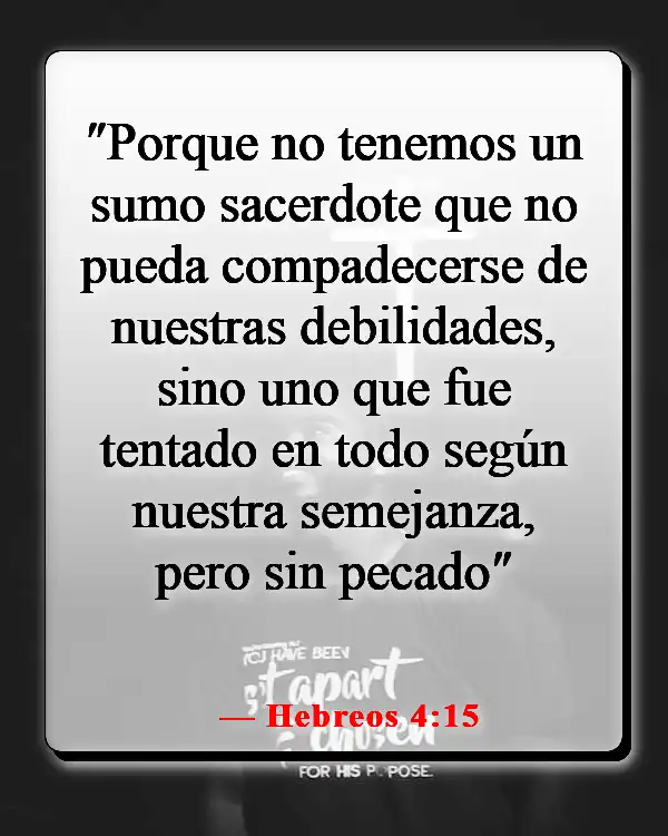 Versículos de la Biblia sobre no ser perfecto (Hebreos 4:15)