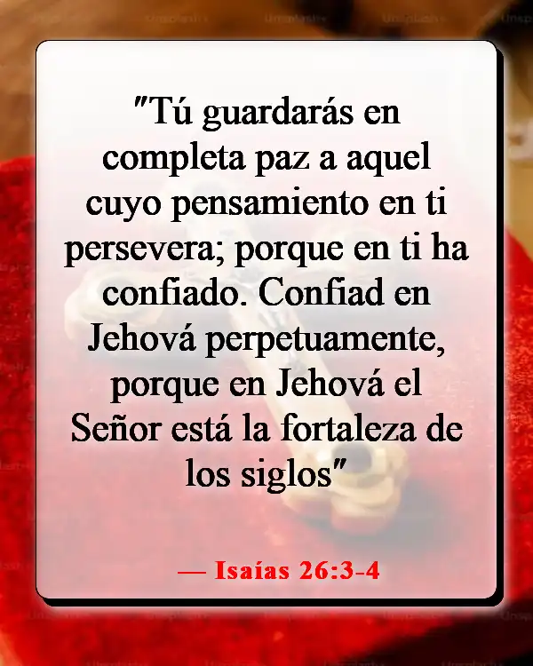 Versículo de la Biblia sobre la esperanza para el futuro (Isaías 26:3-4)