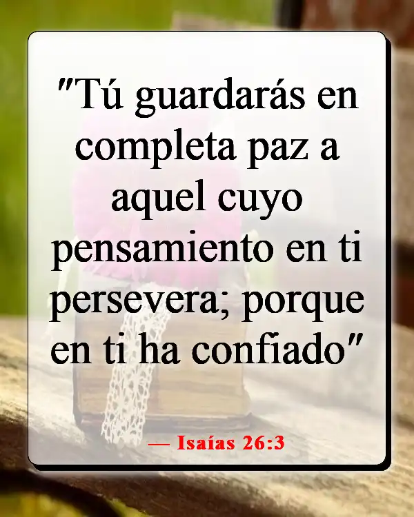 Versículos de la Biblia sobre luchar por lo que es correcto (Isaías 26:3)