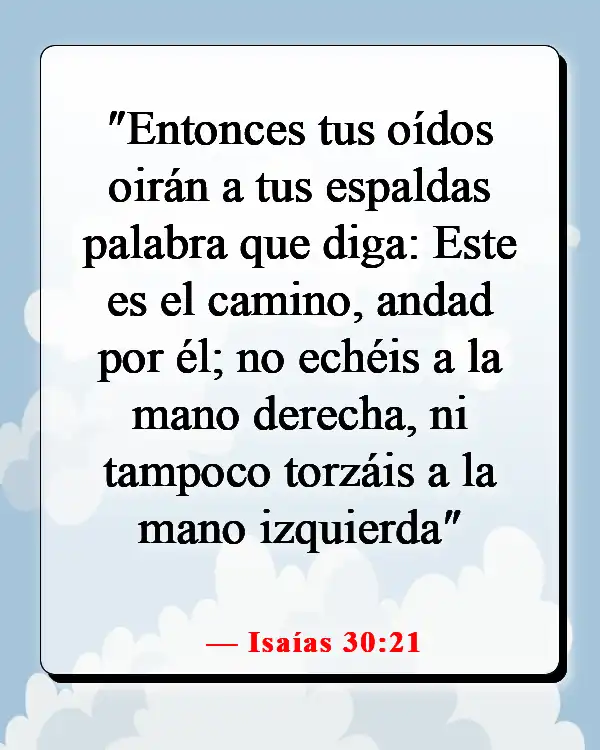 Versículos de la Biblia sobre cómo Dios te envía a la persona correcta (Isaías 30:21)