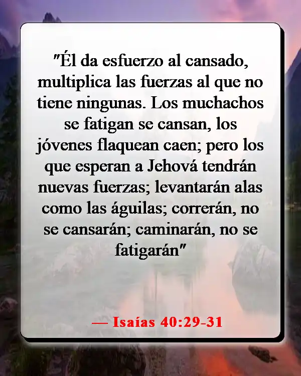 Versículos de la Biblia sobre estar anclado en Cristo (Isaías 40:29-31)