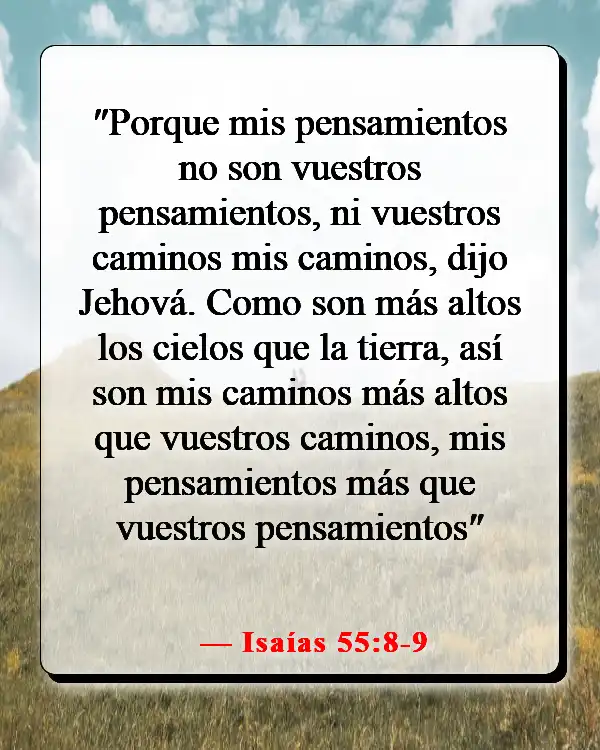 Versículo de la Biblia sobre llenar tu mente con cosas buenas (Isaías 55:8-9)