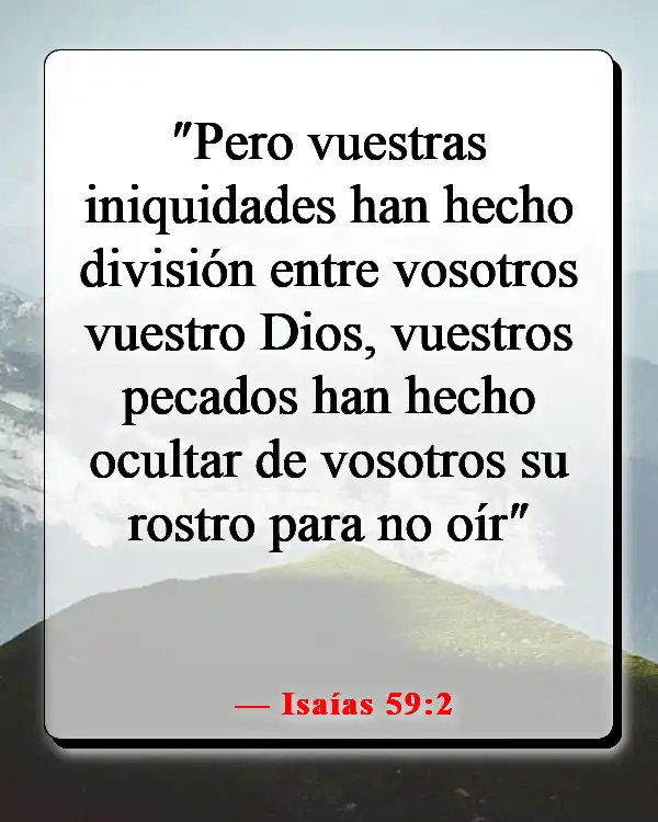 Versículos de la Biblia sobre hacer el mal cuando sabes lo que es correcto (Isaías 59:2)