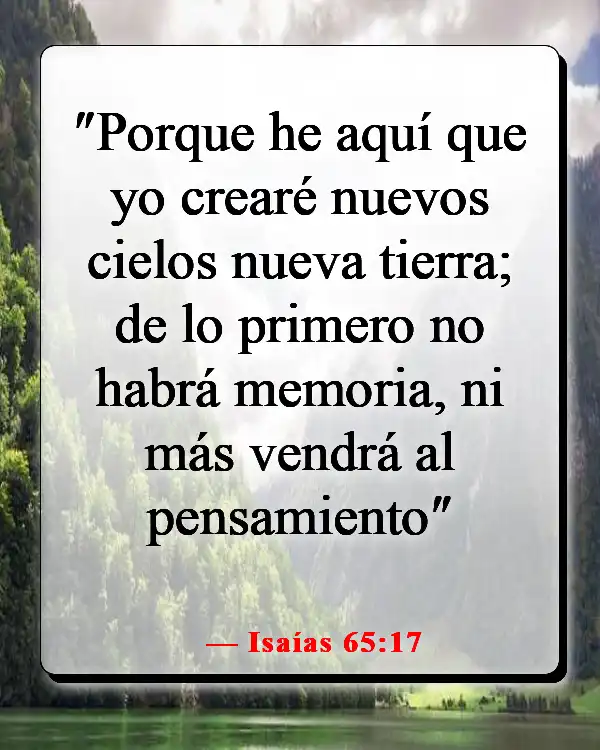 Versículos de la Biblia sobre la esperanza del cielo (Isaías 65:17)