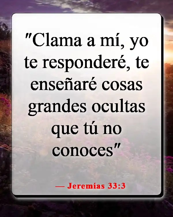 Versículos de la Biblia sobre cómo Dios te envía a la persona correcta (Jeremías 33:3)