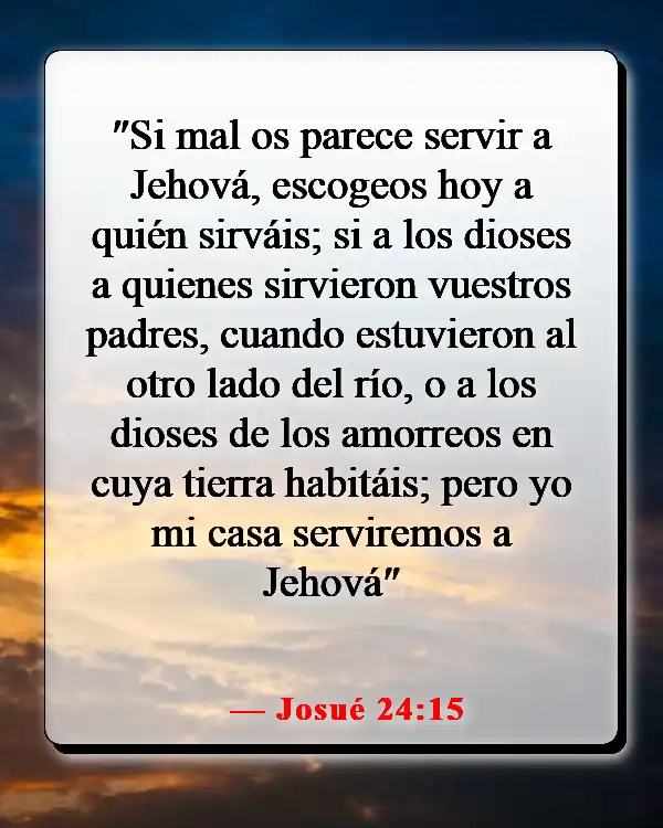 Versículos de la Biblia sobre cómo Dios te envía a la persona correcta (Josué 24:15)