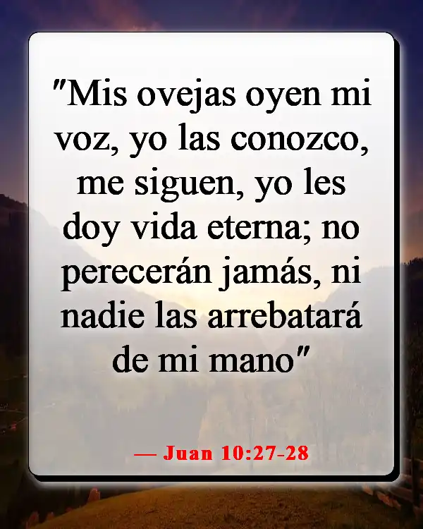 Versículo de la Biblia sobre la relación íntima con Dios (Juan 10:27-28)