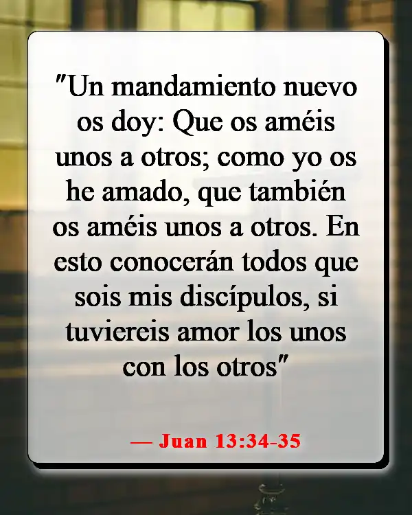 Versículos de la Biblia sobre la comida y la comunión (Juan 13:34-35)