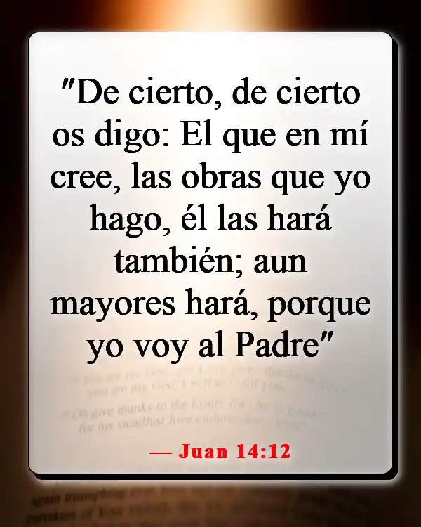 Versículos bíblicos sobre ser más como Jesús (Juan 14:12)